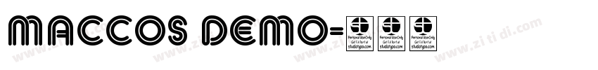 MACCOS Demo字体转换